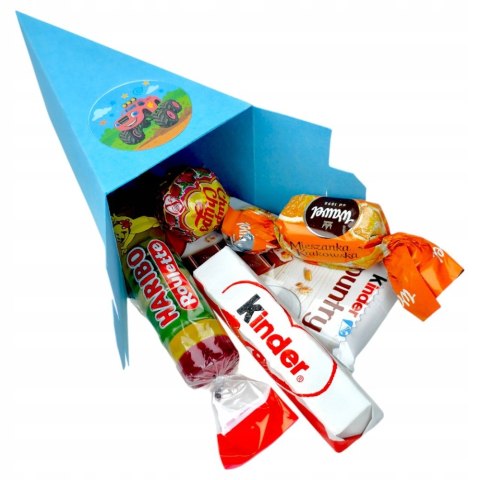 TORT PAPIEROWY URODZINY PRZEDSZKOLE DO SAMODZIELNEGO ZŁOŻENIA 19 KAWAŁKÓW