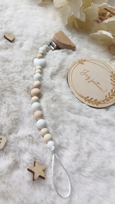 ZAWIESZKA DO SMOCZKA drewniana Z KLIPSEM Z IMIENIEM dziecka różne wzory