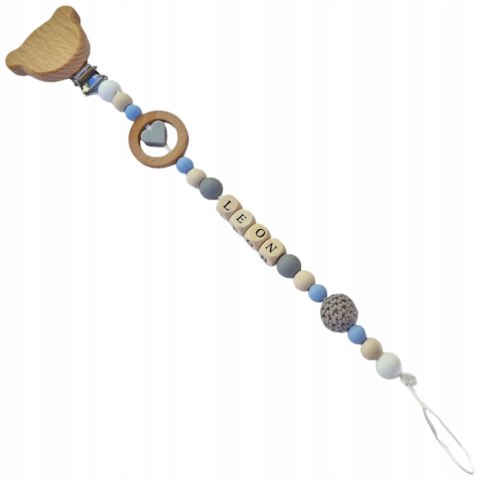 ZAWIESZKA DO SMOCZKA drewniana Z KLIPSEM Z IMIENIEM dziecka różne wzory