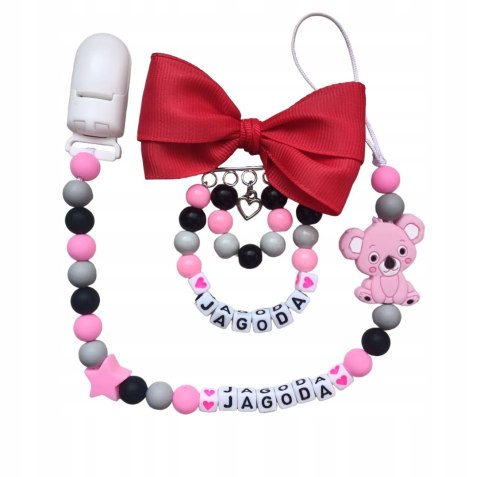 ZESTAW Zawieszka do smoczka + wózka PREZENT WZORY