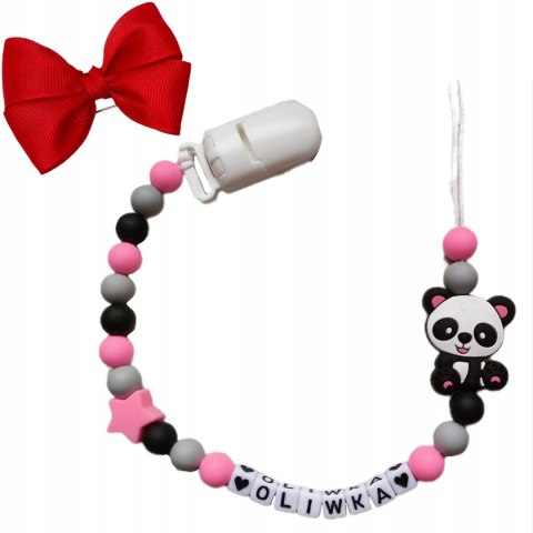 Zawieszka silikonowa do smoczka gryzaka z imieniem